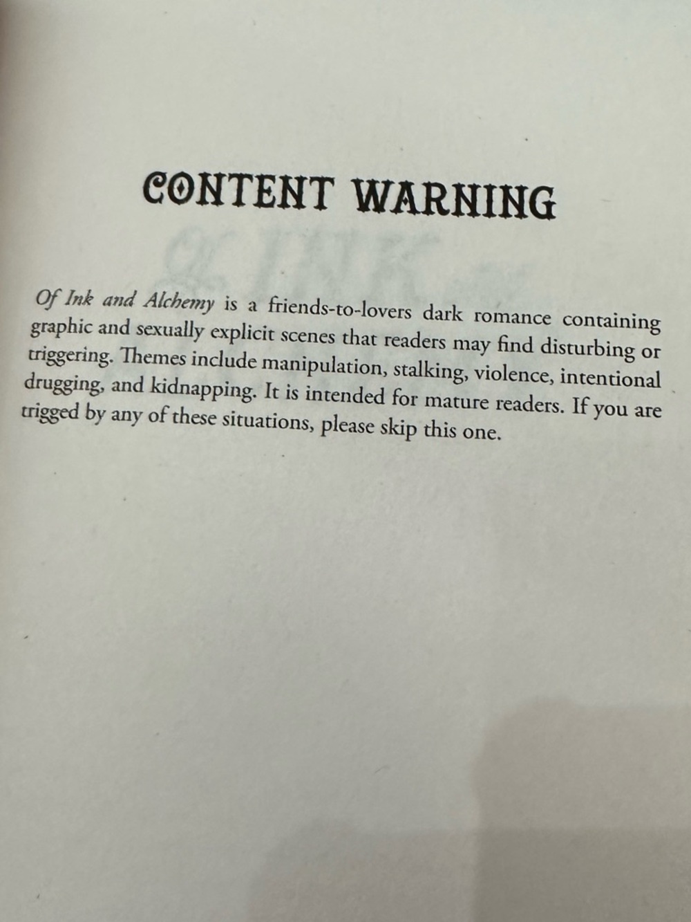 Of Ink & Alchemy by Sloane St. James Dark Romance Paperback Book BookTok - Picture 5 of 16